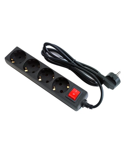 SP4B-218. Сетевой фильтр 4 розетки, 1,8м черный. 5bites в Реутове