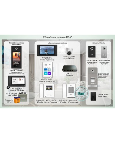 ДМФ-004. IP-домофонные системы BAS-IP. BAS-IP в Реутове