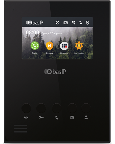 AU-04LA (AU-04L) BLACK. Монитор IP-домофона. BAS-IP в Реутове