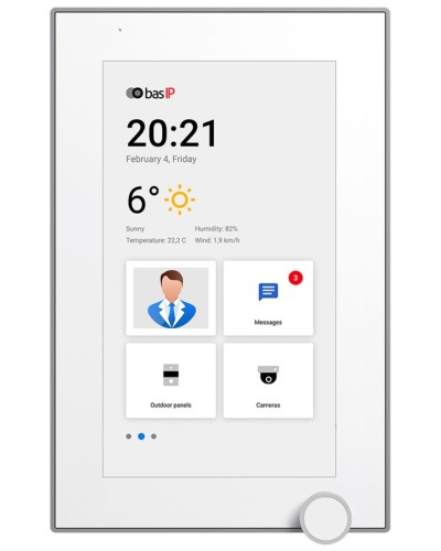 AZ-07L WHITE. Монитор IP-видеодомофона цветной. BAS-IP в Реутове