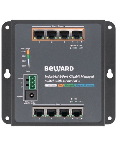 STWP-08HP4. Коммутатор 8-портовый. Beward в Реутове