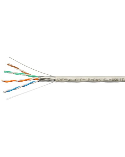 STP-4P-Cat.6a-SOLID-IN-PVC (7196c). Кабель «витая пара» (LAN) для структурированных систем связи. CABEUS в Реутове
