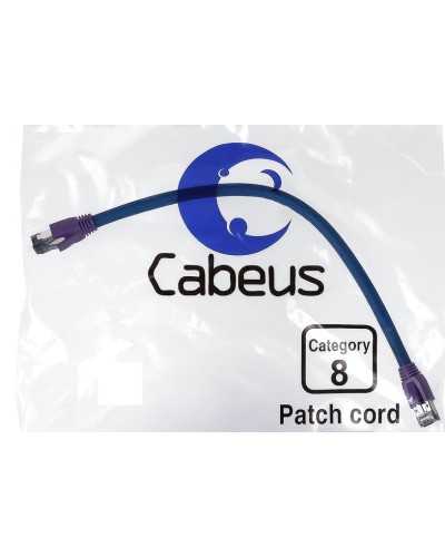 PC-SSTP-RJ45-Cat.8-5m-LSZH (9705c), серый. Патч-корд медный. CABEUS в Реутове