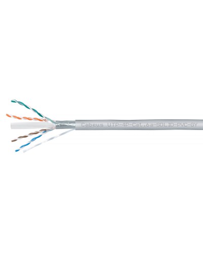 UTP-4P-Cat.6a-SOLID-PVC-GY (11373c). Кабель «витая пара» (LAN) для структурированных систем связи. CABEUS в Реутове