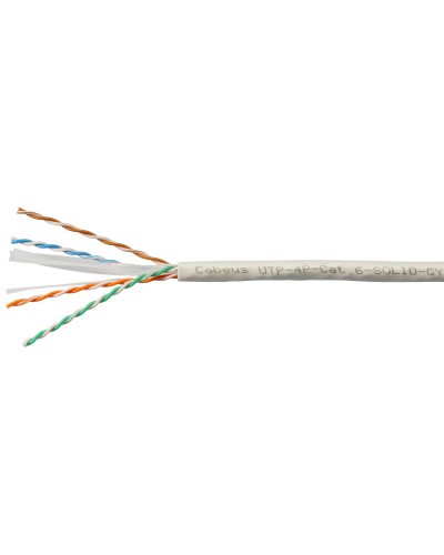 UTP-4P-Cat.6-SOLID-GY (7178c). Кабель «витая пара» (LAN) для структурированных систем связи. CABEUS в Реутове