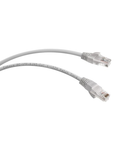 PC-UTP-RJ45-Cat.6-1m-LSZH (8877c), серый. Патч-корд медный. CABEUS в Реутове