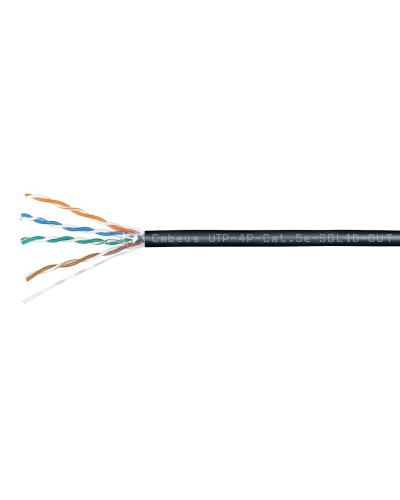 UTP-4P-Cat.5e-SOLID-OUT-LSZH-UV (7172c). Кабель «витая пара» (LAN) для структурированных систем связи. CABEUS в Реутове