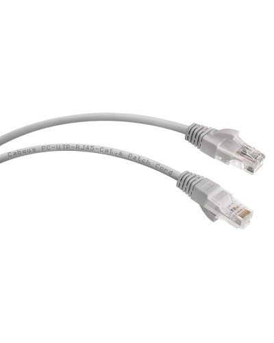 PC-UTP-RJ45-Cat.6-1m (7267c), серый. Патч-корд медный. CABEUS в Реутове
