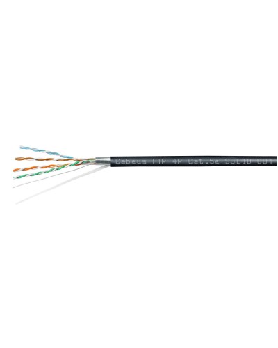 FTP-4P-Cat.5e-SOLID-OUT-LSZH-UV (7176c). Кабель «витая пара» (LAN) для структурированных систем связи. CABEUS в Реутове