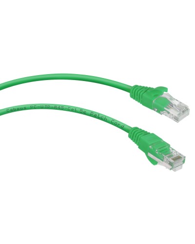 PC-UTP-RJ45-Cat.5e-0.5m-GN (7667c), зелёный. Патч-корд медный. CABEUS в Реутове