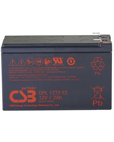 CSB GPL 1272 F2 FR. Аккумулятор герметичный свинцово-кислотный. CSB в Реутове