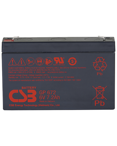 CSB GP 672. Аккумулятор герметичный свинцово-кислотный. CSB в Реутове