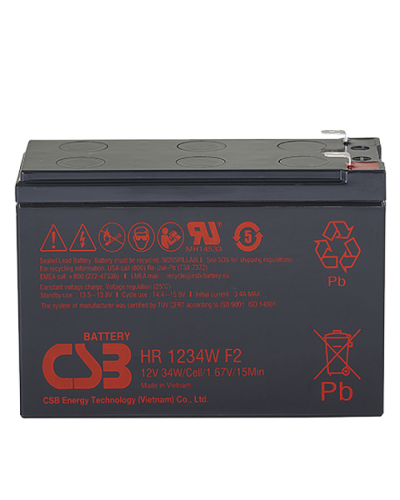 CSB HR 1234W. Аккумулятор герметичный свинцово-кислотный. CSB в Реутове