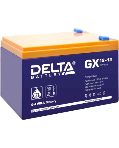 Delta GX 12-12. Аккумулятор герметичный свинцово-кислотный. Delta в Реутове