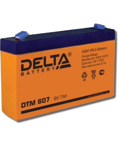 Delta DTM 607. Аккумулятор герметичный свинцово-кислотный. Delta в Реутове