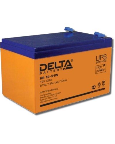 Delta HR 12-51 W. Аккумулятор герметичный свинцово-кислотный. Delta в Реутове