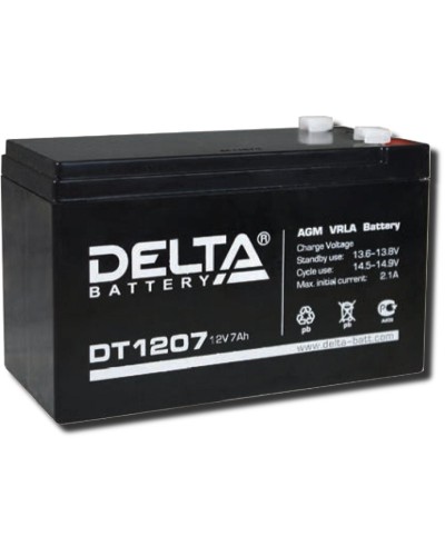 Delta DT 1207. Аккумулятор герметичный свинцово-кислотный. Delta в Реутове