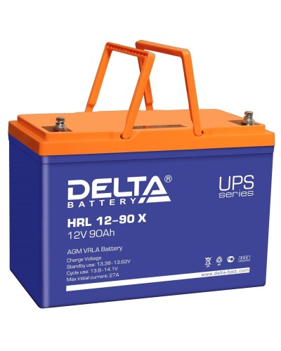 Delta HRL 12-90 X. Аккумулятор герметичный свинцово-кислотный. Delta в Реутове