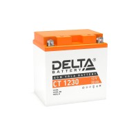 Delta CT 1230. Аккумулятор герметичный свинцово-кислотный стартерный. Delta