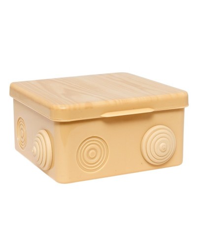 КМР-030-014 с крышкой (100х100х55) светлое дерево IP54 (plc-kmr-030-014-s). Коробка распределительная. EKF в Реутове