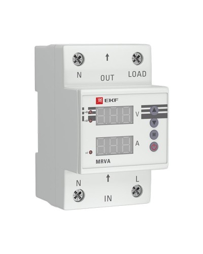 MRVA 40A PROxima (MRVA-40A). Реле напряжения и тока с дисплеем. EKF в Реутове