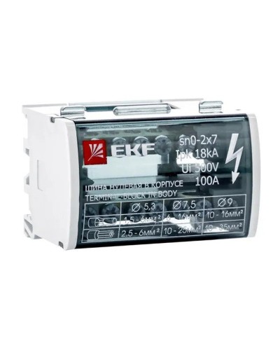 Шина нулевая в корпусе 2х7 (sn0-2х7). Шина нулевая в корпусе. EKF в Реутове