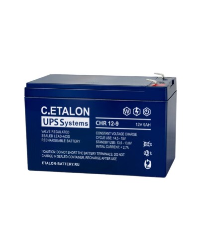 C.ETALON CHR 12-9. Аккумулятор герметичный свинцово-кислотный. ETALON в Реутове