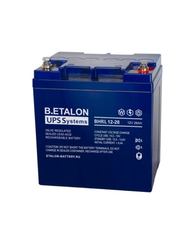 B.ETALON BHRL 12-28. Аккумулятор герметичный свинцово-кислотный. ETALON в Реутове