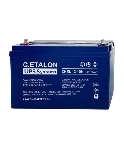 C.ETALON CHRL 12-100. Аккумулятор герметичный свинцово-кислотный. ETALON в Реутове
