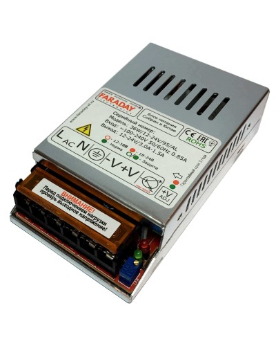 36W/12-24V/95AL. Импульсный блок питания. FARADAY в Реутове