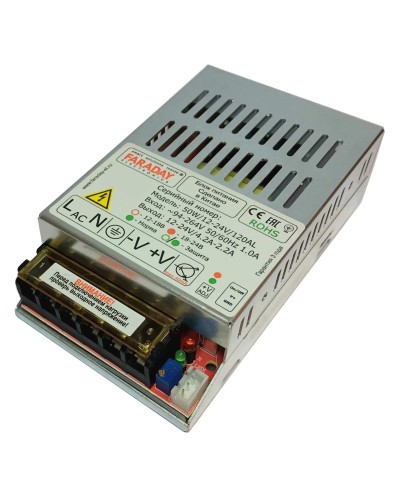 50W/12-24V/120AL. Импульсный блок питания. FARADAY в Реутове