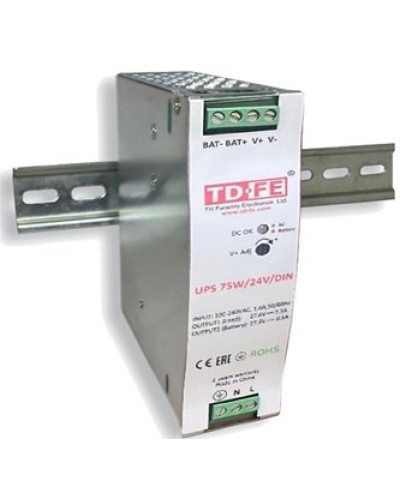 UPS 75W/24V/DIN. Блок бесперебойного питания. FARADAY в Реутове