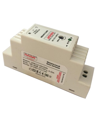 24W/12-24V/DIN. Блок питания. FARADAY в Реутове