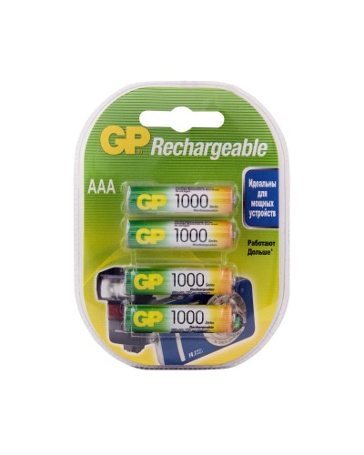 GP 100AAAHC AAA (GP 100AAAHC-2DECRC4), упак. 4 шт.. Перезаряжаемые аккумуляторы. GP Batteries в Реутове
