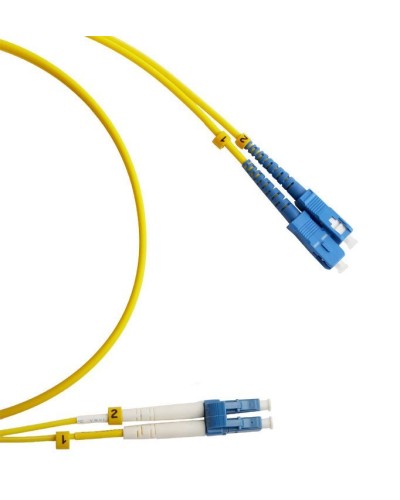 FC-D2-9-LC/UR-SC/UR-H-3M-LSZH-YL. Патч-корд волоконно-оптический LC/UPC-SC/UPC. Hyperline в Реутове