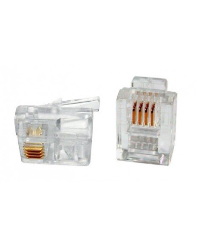 PLUG-6P4C-P-C2-100 (100 шт). Разъем RJ-12. Hyperline в Реутове