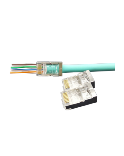 PLEZ-8P8C-U-C6-SH-100 (100 шт). Разъем RJ-45. Hyperline в Реутове