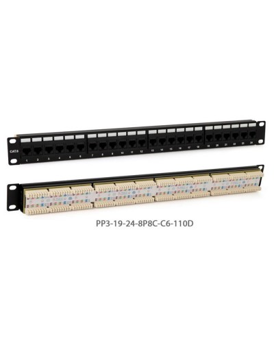 PP3-19-24-8P8C-C5E-110D. Патч-панель 19. Hyperline в Реутове