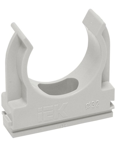 Держатель с защёлкой D20 серый ELASTA (100 шт) (CTA10D-CF20-K41-100). Держатель с защёлкой. IEK в Реутове