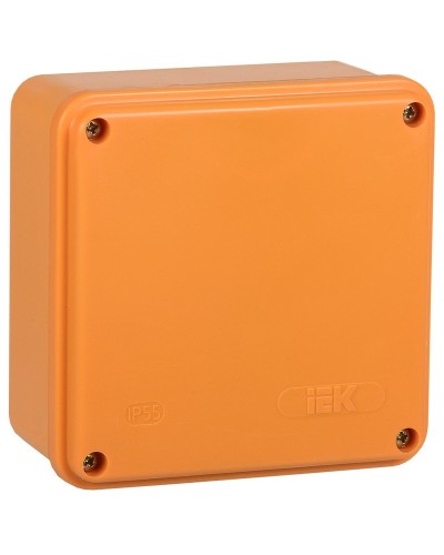 Коробка распаячная огнестойкая ПС 100х100х50 6P 4мм² IP44 гладкие стенки (UKF20-100-100-050-6-4-09). Коробка распаячная огнестойкая безгалогенная (HF). IEK в Реутове