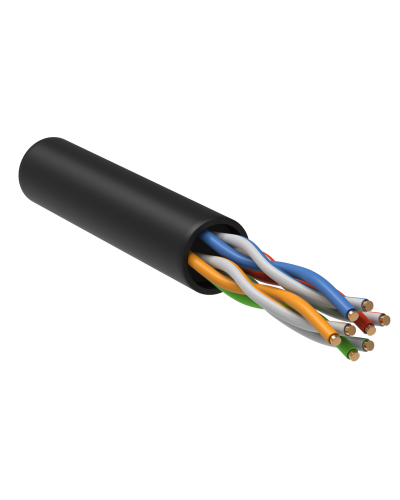 GENERICA U/UTP кат.5E 24AWG 4 пары LDPE черный (BC3-C5E04-139-305-R-G). Кабель «витая пара» (LAN) для структурированных систем связи. IEK в Реутове