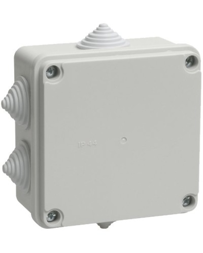 Коробка распаячная КМ41233 100х100х50 открытой проводки IP44 6 гермовводов серая (UKO11-100-100-050-K41-44). Коробка распаячная безгалогенная (HF). IEK в Реутове