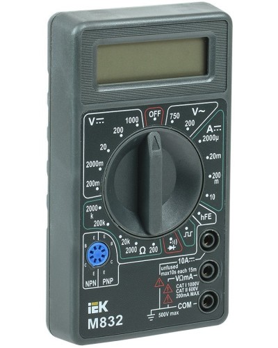 Мультиметр цифровой Universal M832 (TMD-2S-832). Мультиметр цифровой. IEK в Реутове