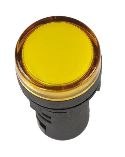 Лампа AD22DS (LED) матрица D22 мм желтый 12В AC/DC желтый (BLS10-ADDS-012-K05). Светосигнальный индикатор. IEK в Реутове
