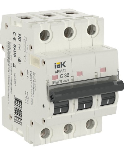 M10N 3P C 32А 10кА ARMAT (AR-M10N-3-C032). Автоматический выключатель. IEK в Реутове