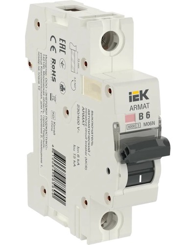 M06N 1P B 6А 6кА ARMAT (AR-M06N-1-B006). Автоматический выключатель. IEK в Реутове