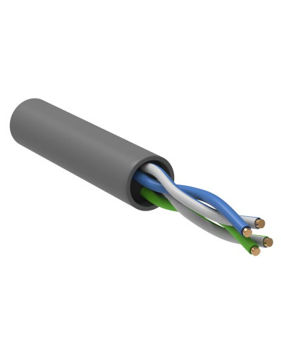 GENERICA U/UTP 5E 24AWG 2PR PVC серый (BC1-C5E02-111-100-R-G). Кабель «витая пара» (LAN) для структурированных систем связи. IEK в Реутове
