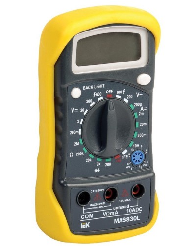 Мультиметр цифровой Master MAS830L (TMD-3L-830). Мультиметр цифровой. IEK в Реутове