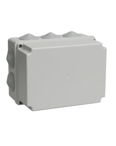 Коробка распаячная КМ41246 190х140х120 открытой проводки IP55 10 гермовводов серая (UKO10-190-140-120-K41-55). Коробка распаячная безгалогенная (HF). IEK в Реутове