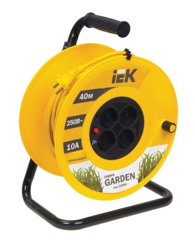 УК40 4 места, 40м (WKP23-10-04-40). Удлинитель на катушке Garden. IEK в Реутове